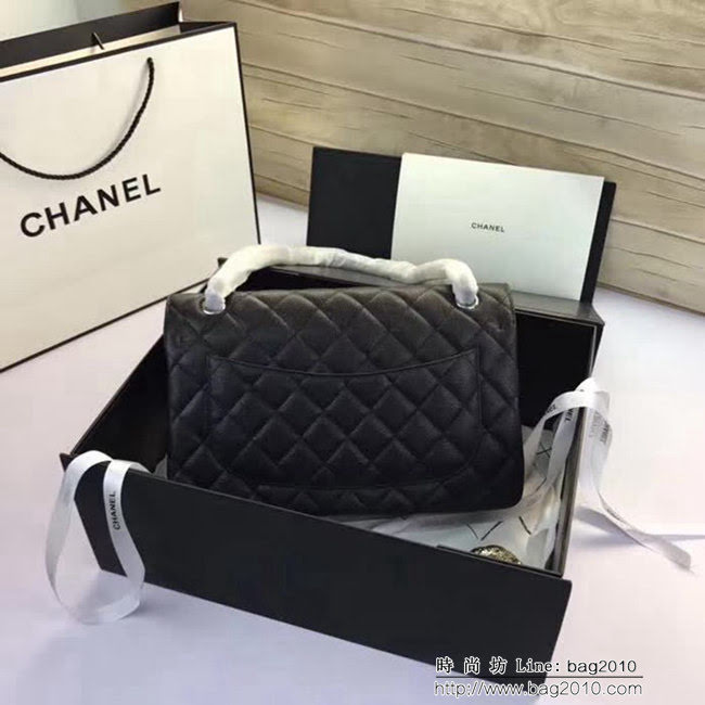 香奈兒CHANEL 升級版A1113全新經典小羊皮金銀鏈條單肩斜挎包 DSC1727